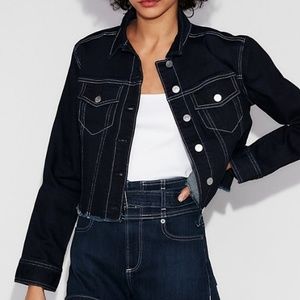 Express Raw edge jean jacket